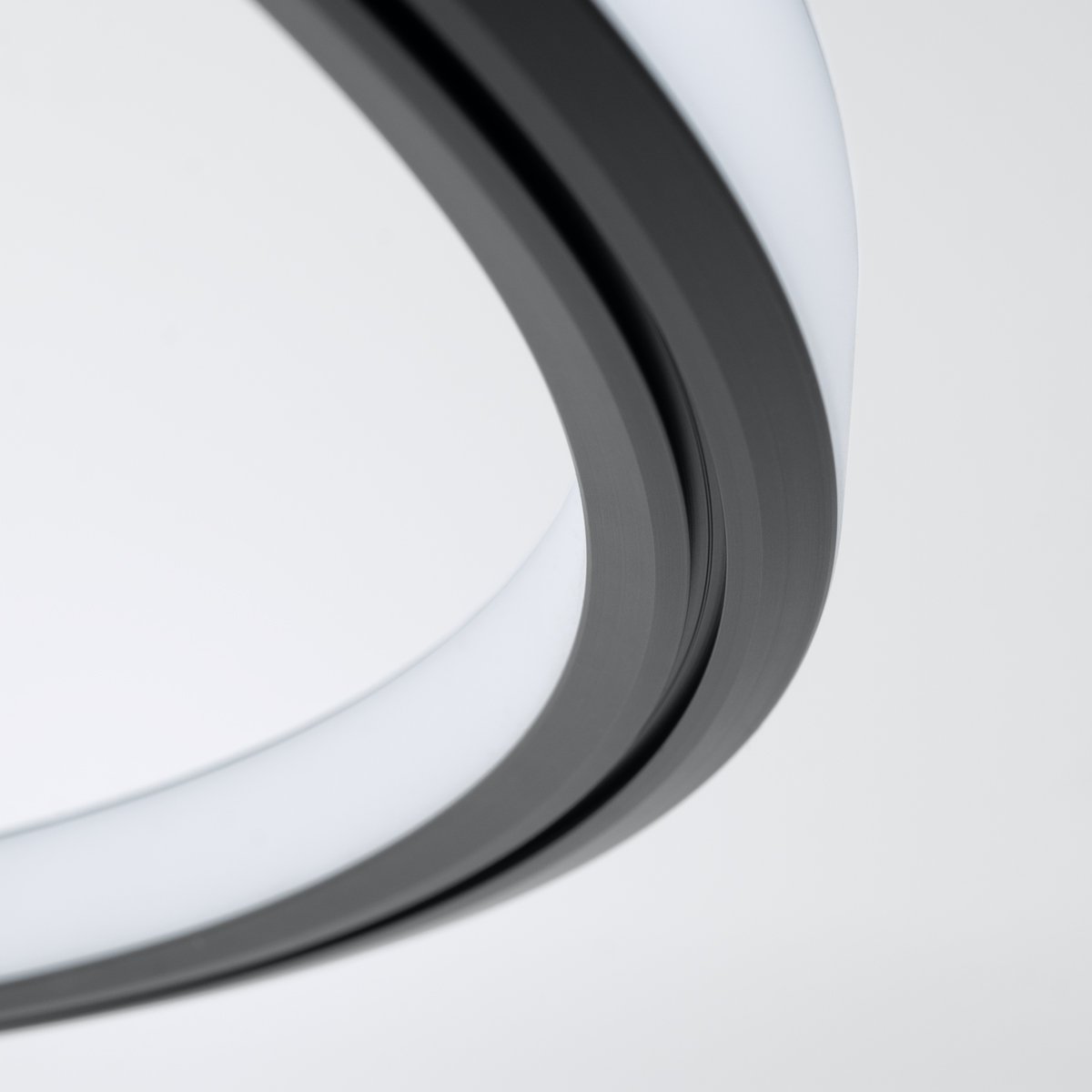 Lustre Aluminium Noir LED 1 Risa noir, EDEN