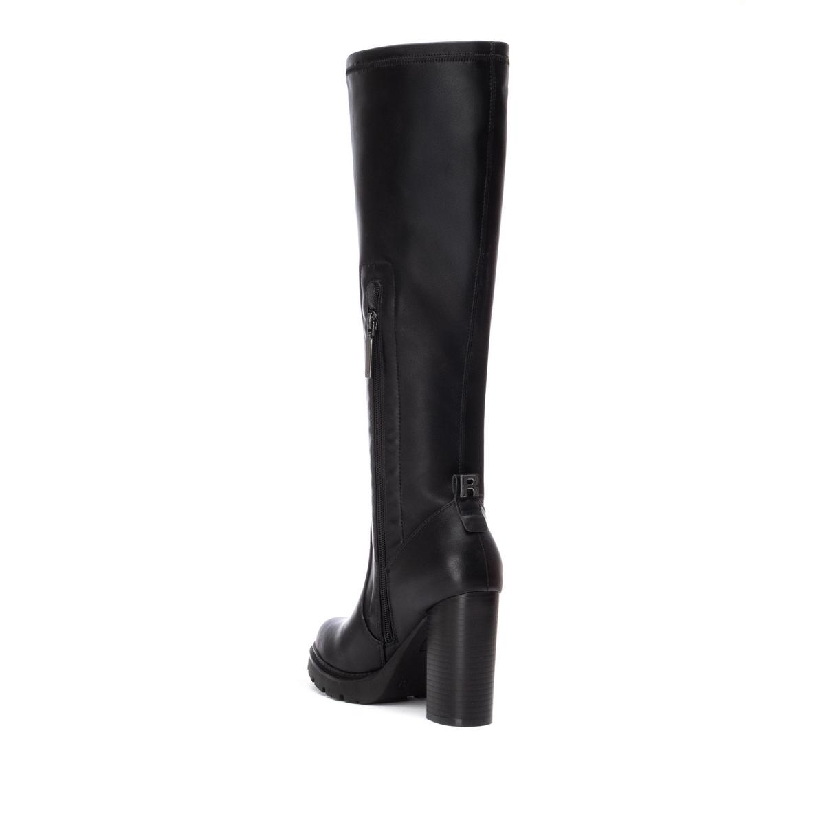 Botte Talon Décontractée Fermeture éclair noir, REFRESH