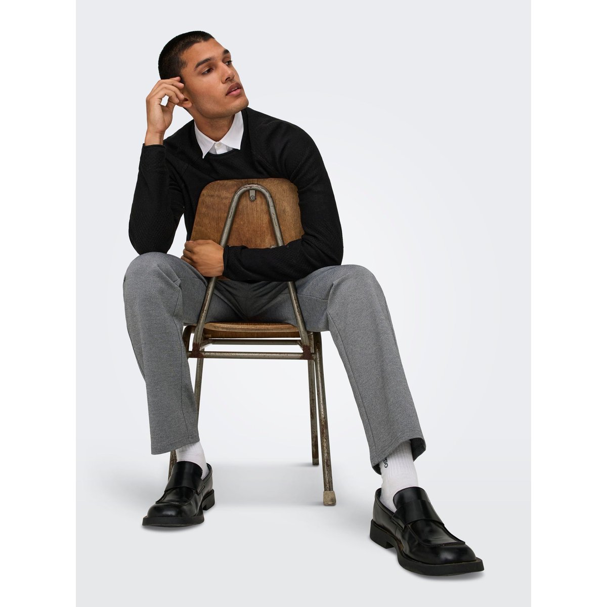 Pull En Maille black 1, ONLY & SONS
