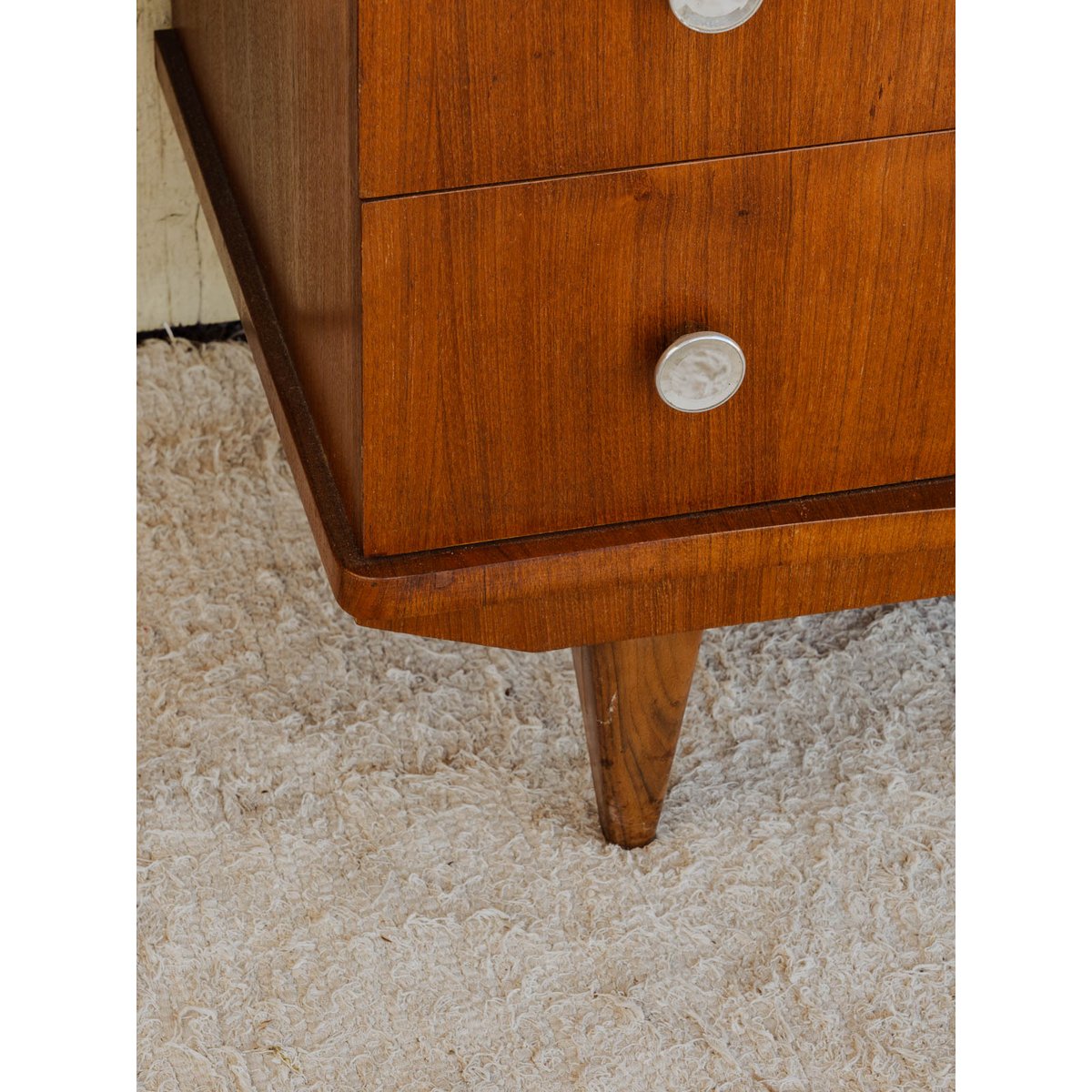 Commode en teck Garance N°691 - Bon état bois foncé, DEBONGOUT