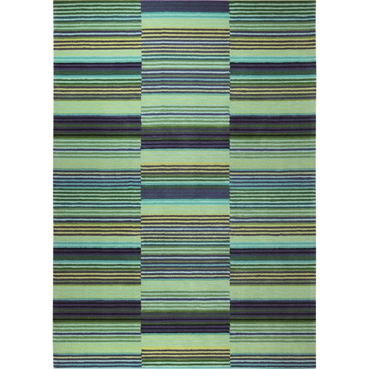 Tapis tufté rayures géométriques , COLORPOP vert, ESPRIT