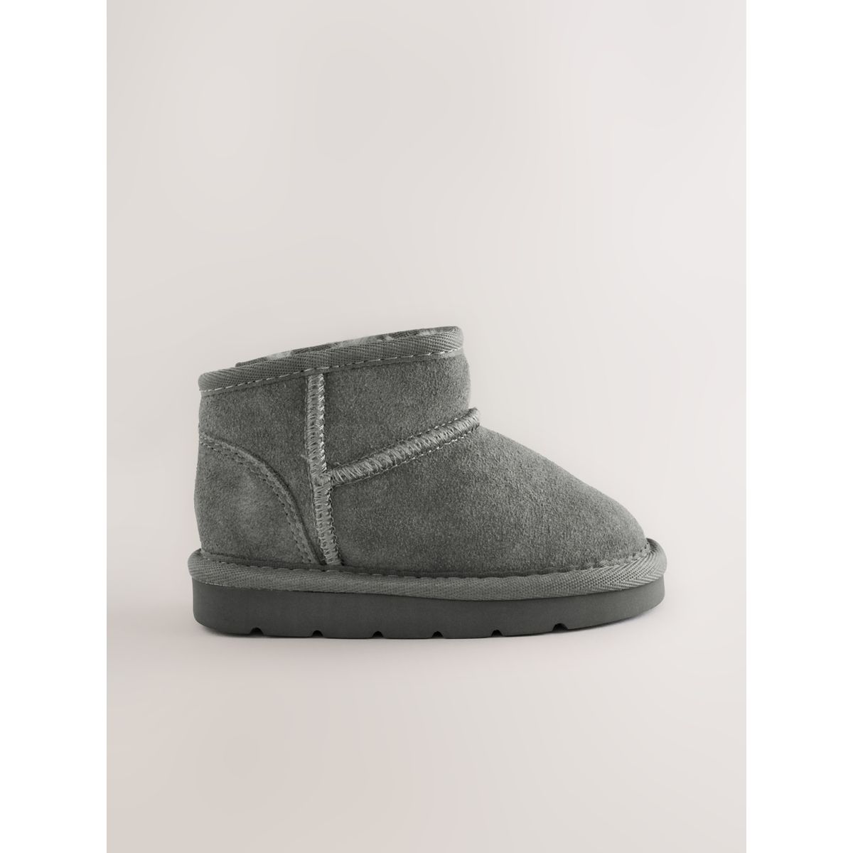 Bottes à enfiler en daim déperlant gris, NEXT