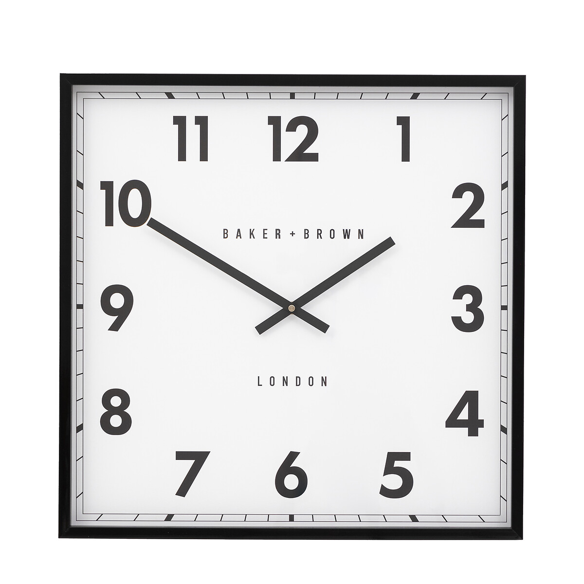 Buxton Wall Clock 50cm black, SO'HOME