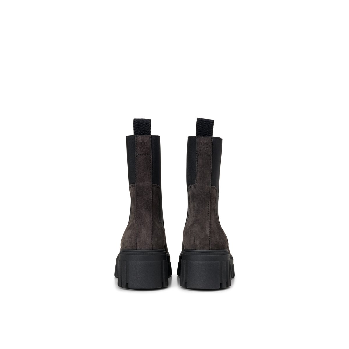 Bottes Chelsea, modèle Vala en cuir velours huilé gris foncé, MARC O'POLO