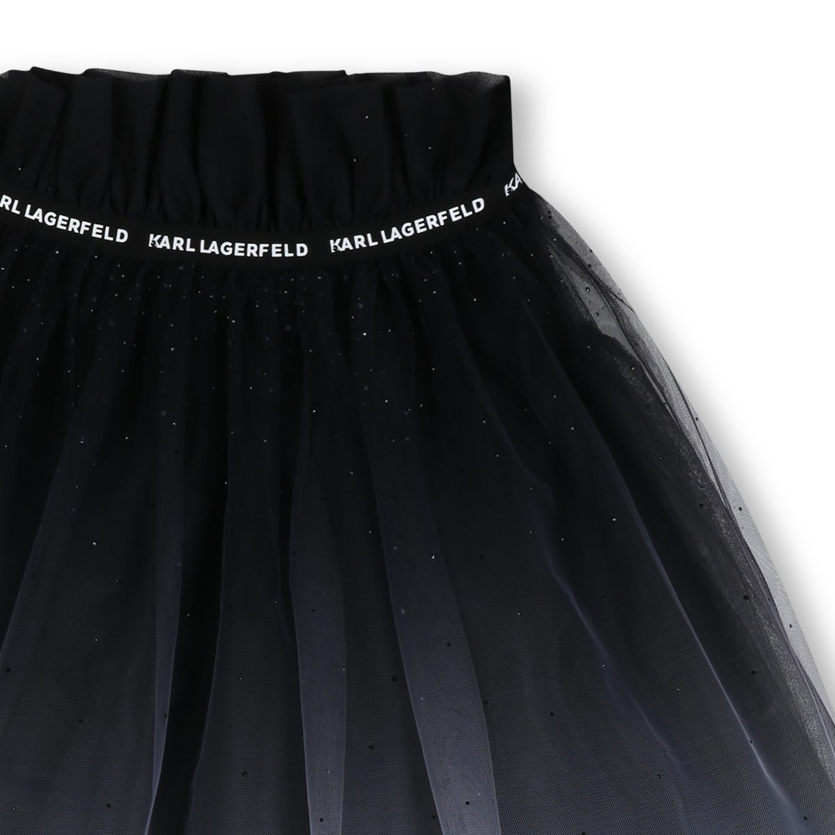 Jupe en tulle blanc noir, KARL LAGERFELD KIDS