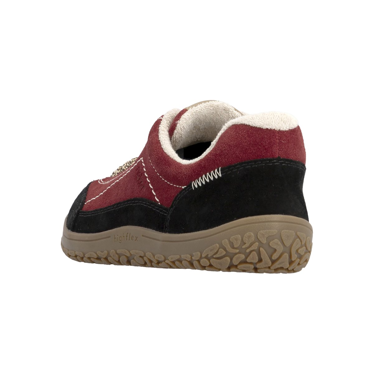 Basket Cuir Morelia rouge-combi, RIEKER