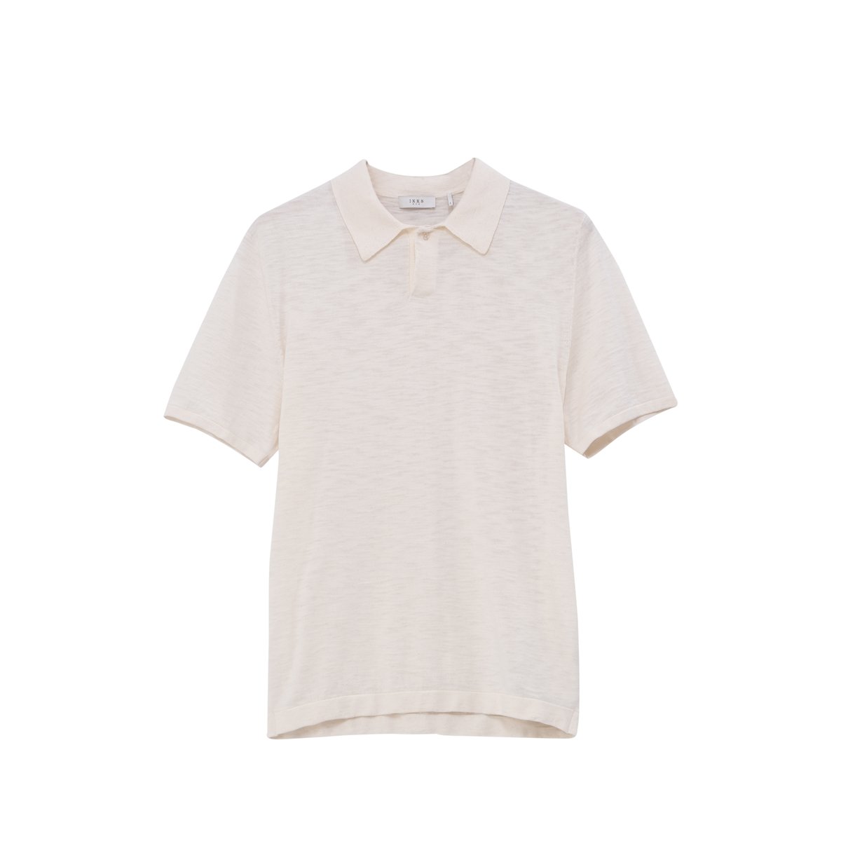 Polo en tricot flammé ecru, IKKS