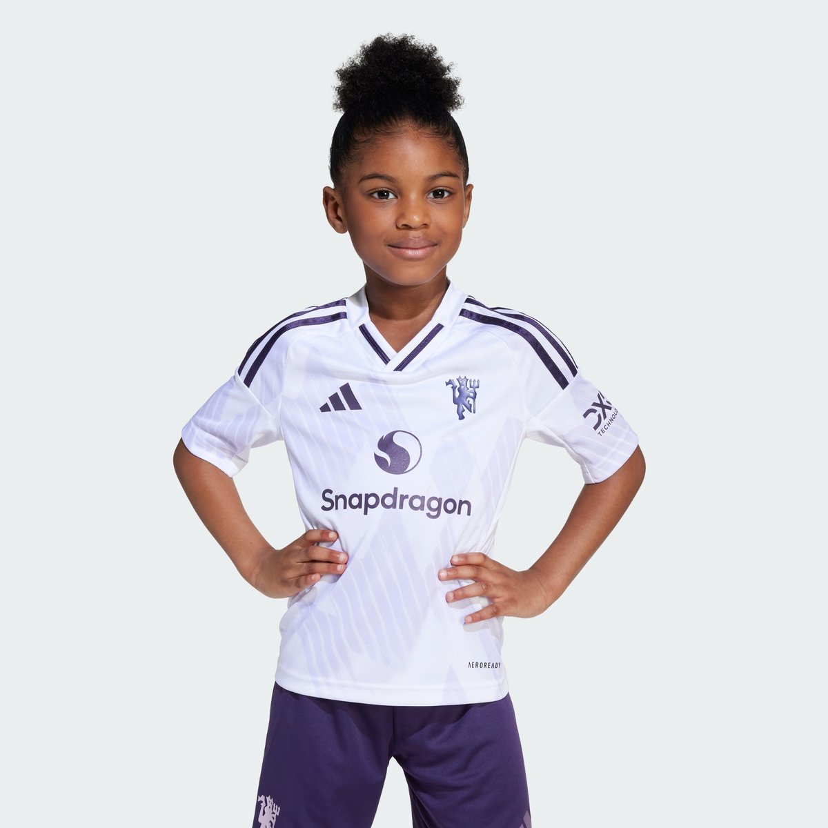 Mini Kit Extérieur Manchester United 25/26 Enfants white, adidas Performance