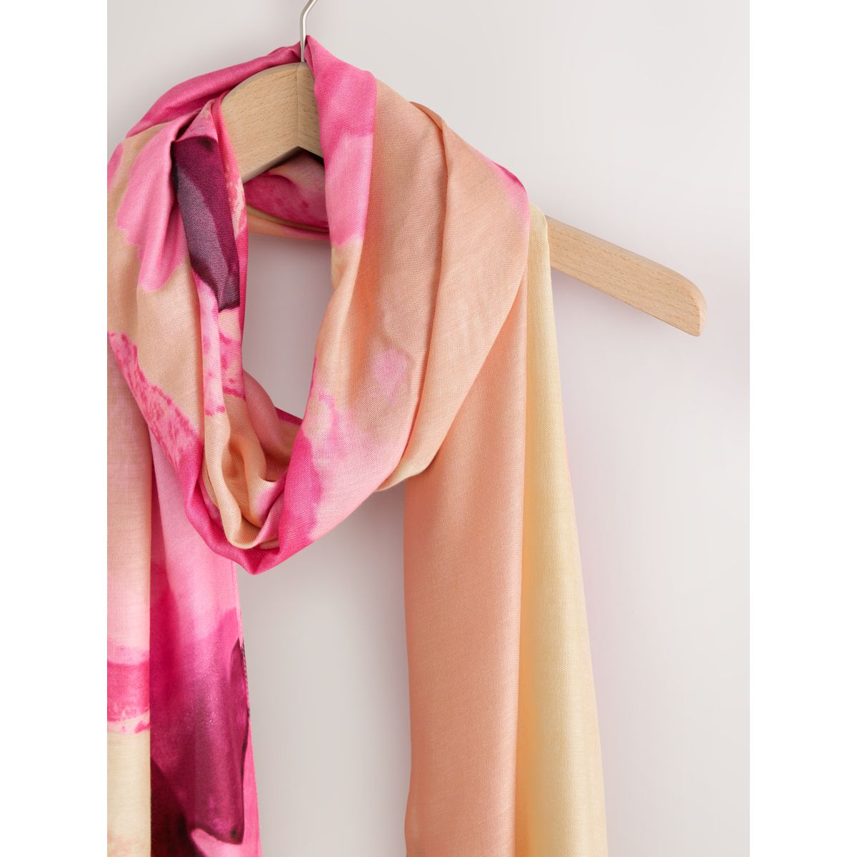 Écharpe légère motif floral rose/abricot, NEXT