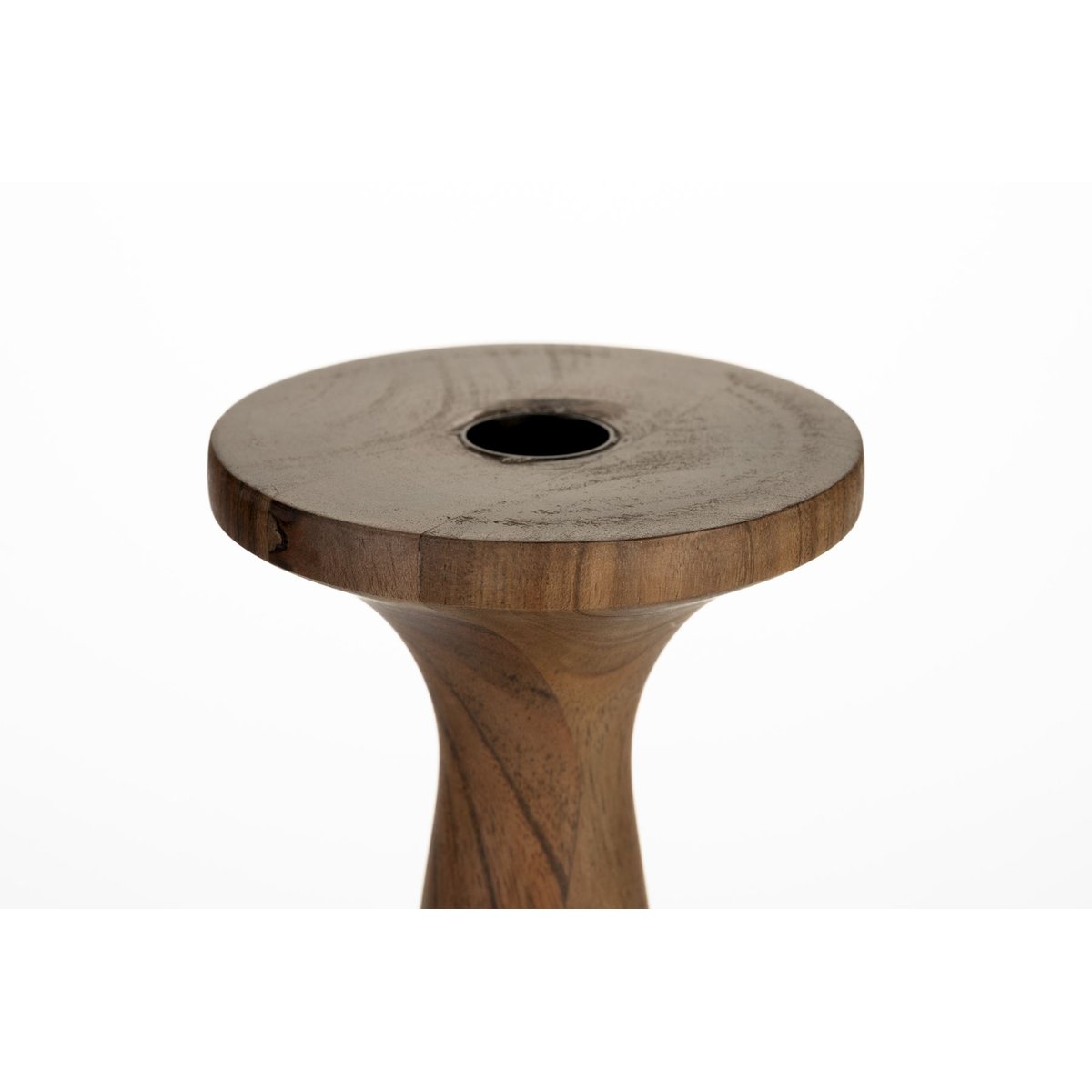 Bougeoir & Chandelle en bois, FLAMES bois, ZUIVER
