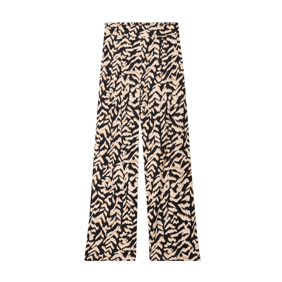 Pantalon large taille haute noir, BREAL