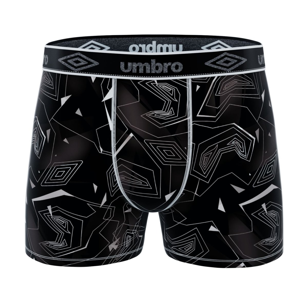 Lot De 6 Boxers Microfibre noir/gris/rouge/bleu/jaune, UMBRO