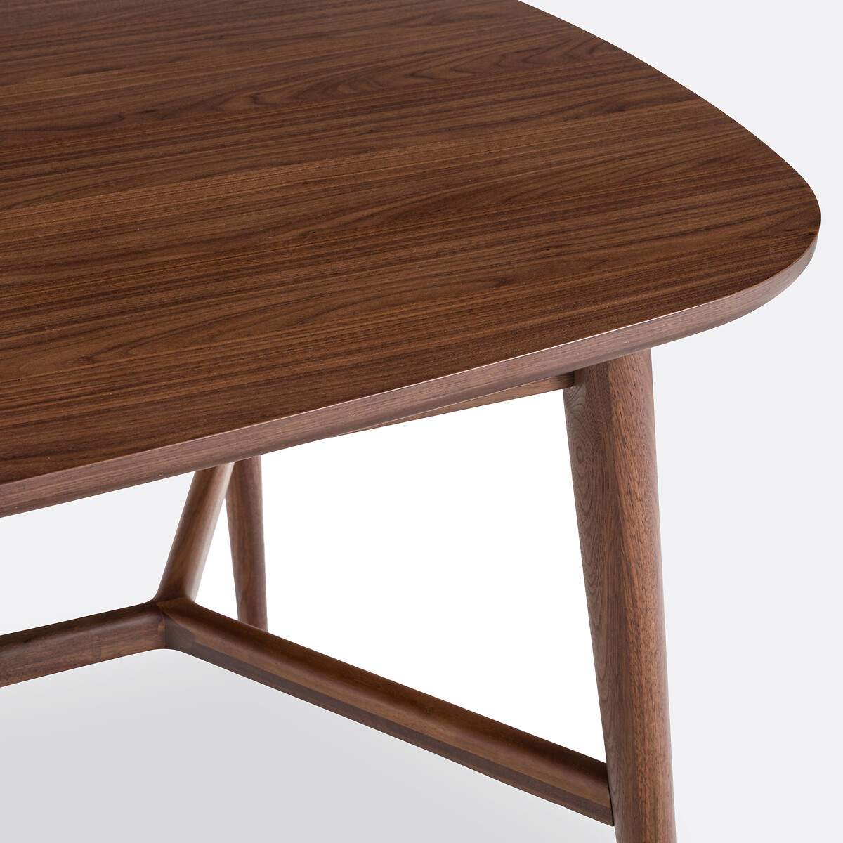 Uitschuifbare eettafel, walnoot en fineer, 6 tot 8 couverts, YVAN notenhoutkleur, LA REDOUTE INTERIEURS