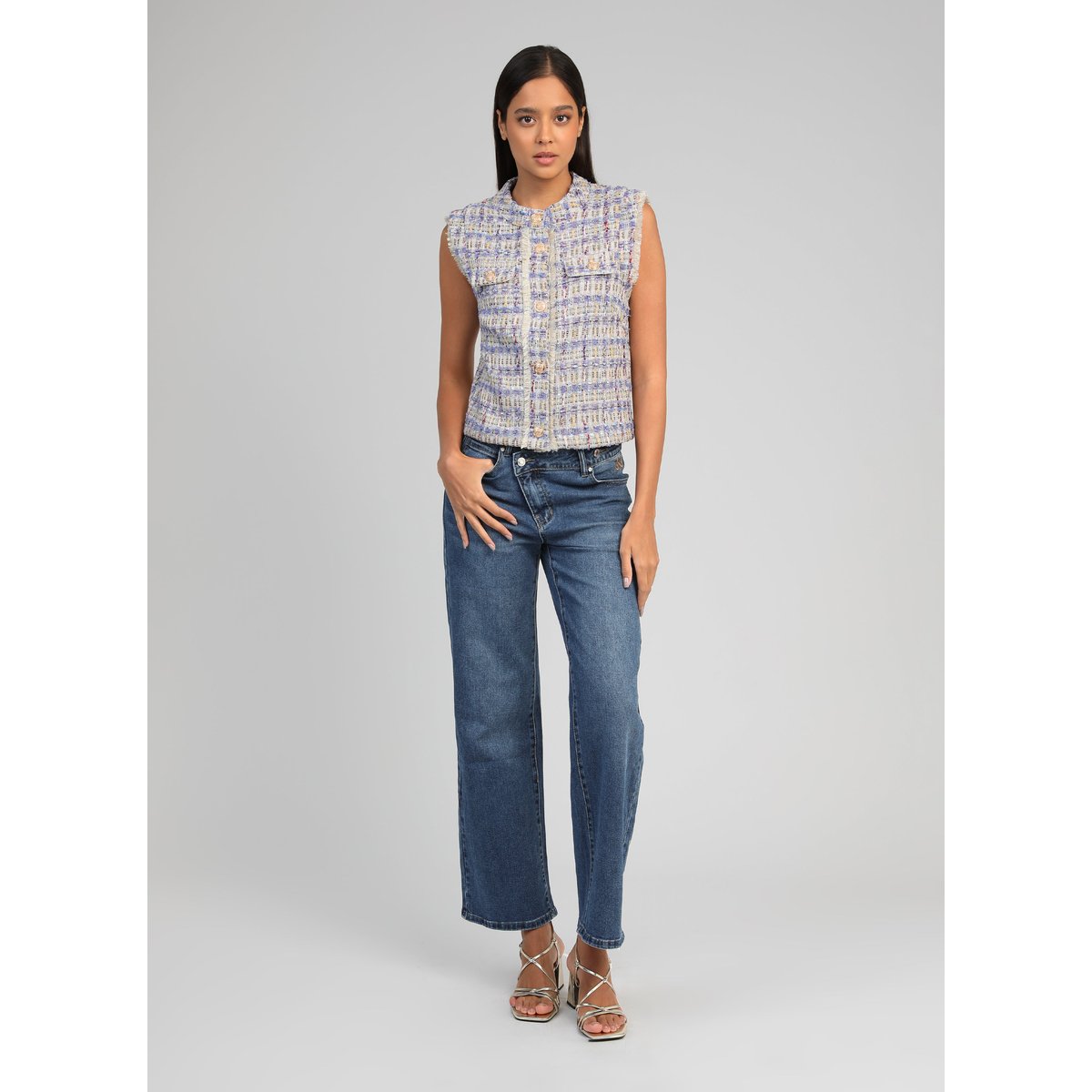 Gilet AVAYANA bleu, AN'GE