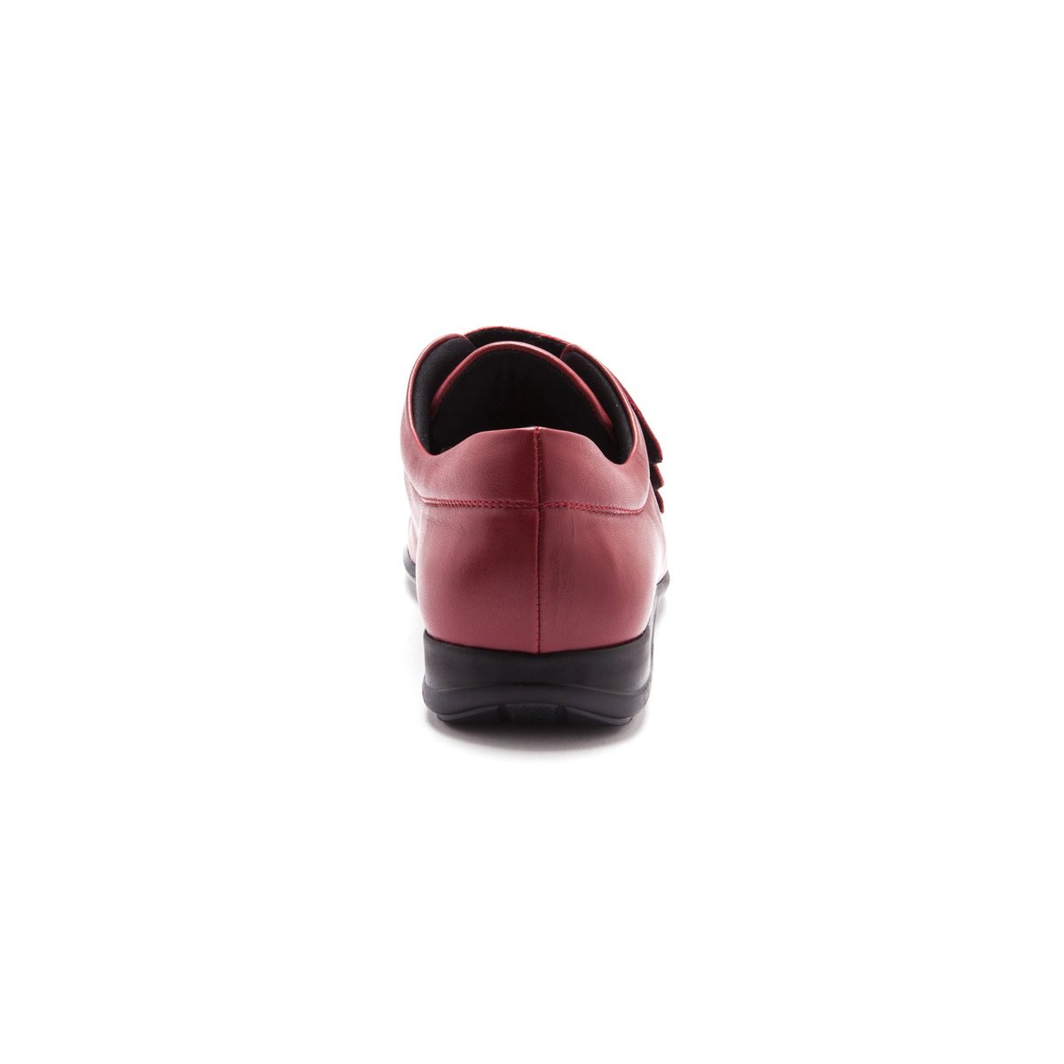 Derbies À Scratch, Ultra Larges Pour Pieds Sensibl rouge moyen uni, PEDICONFORT