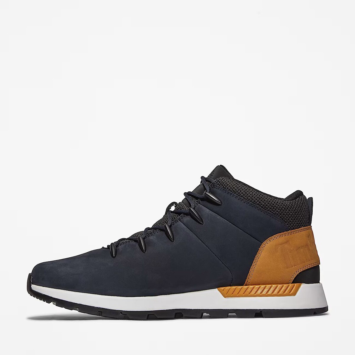 Scarpe da ginnastica alte Sprint Trekker Mid Lace in pelle blu marino, TIMBERLAND