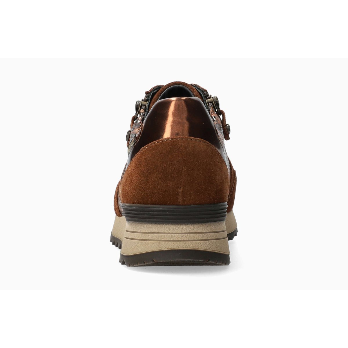 Baskets en cuir / textile TOSCANA marron 5135, MEPHISTO