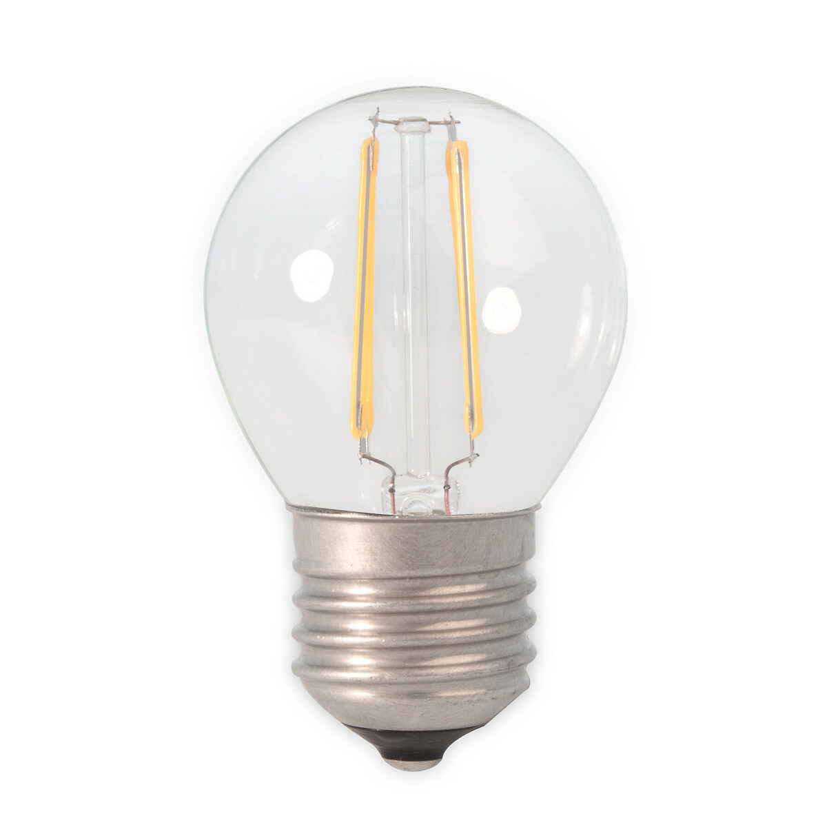 Calex E27 Glass Round Bulb 3.5W LED Full Filament transparent white, SO'HOME