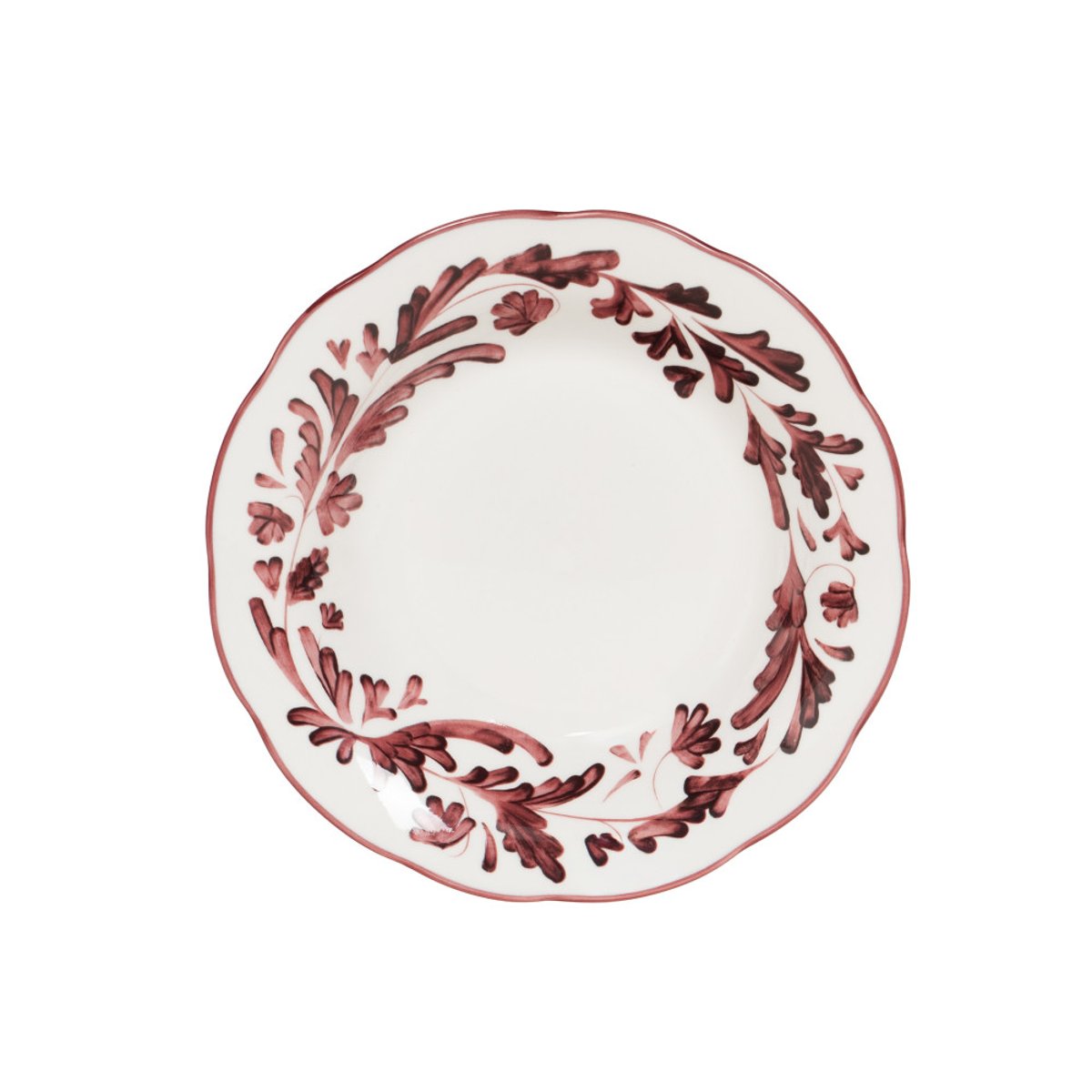 Assiette creuse Romane 22 cm (lot de 6) - ROMANE rouge, TABLE PASSION