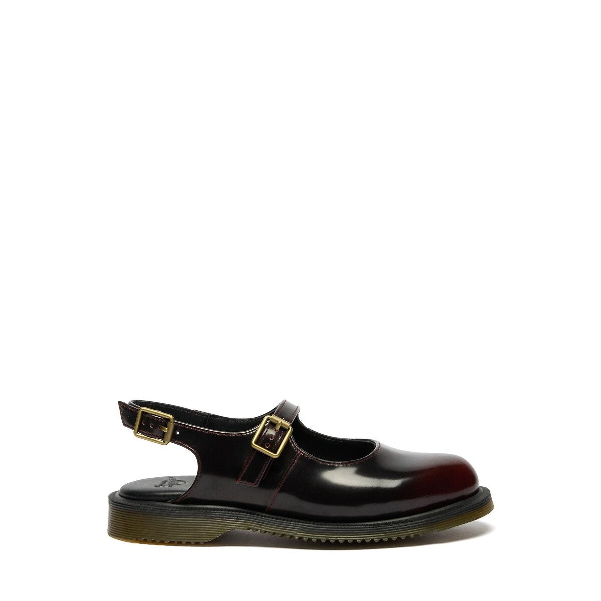 Madaline Smooth Leather Mary Jane Ballet Pumps dark red, DR. MARTENS