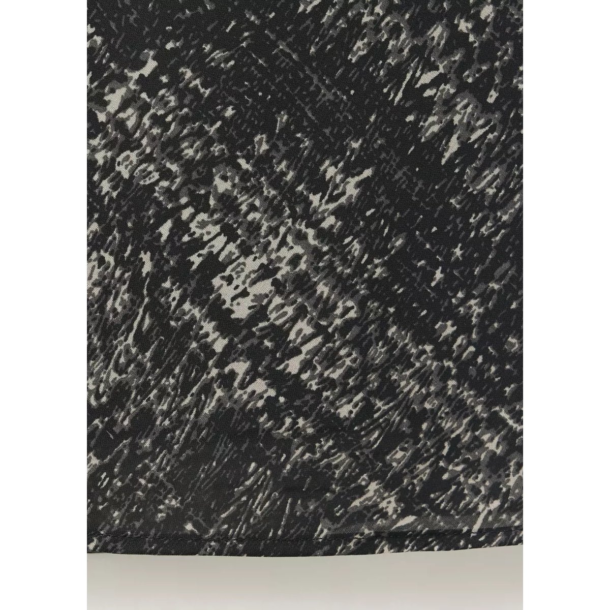 Jupe longue à imprimé métallisé noir, MANGO TEEN