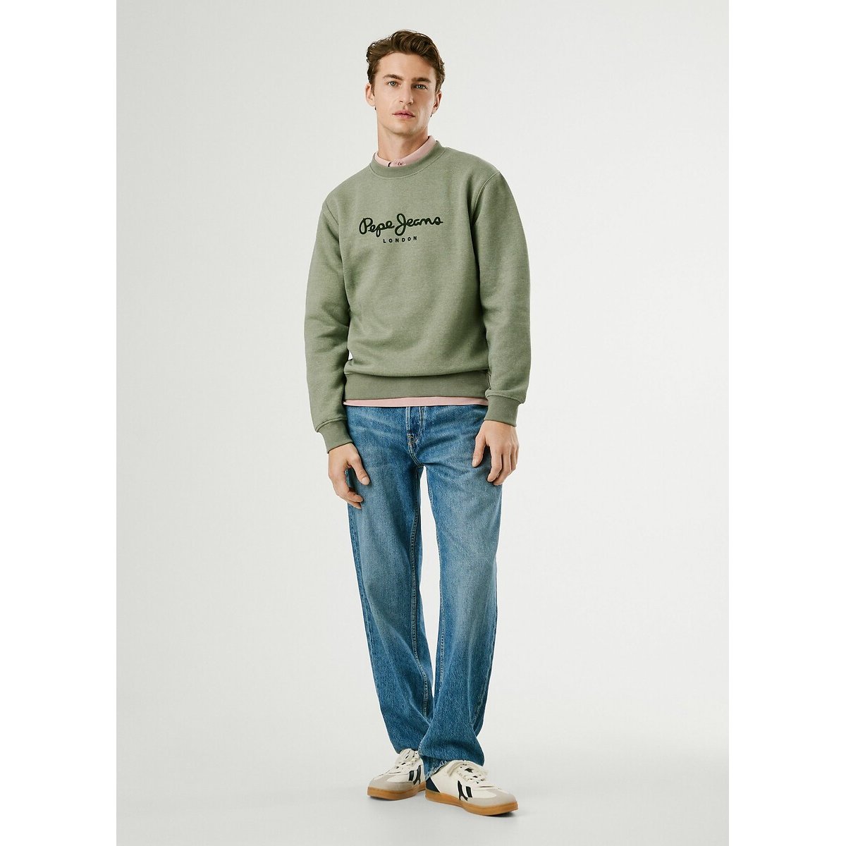 Macbeth Crew Neck Sweatshirt khaki, PEPE JEANS