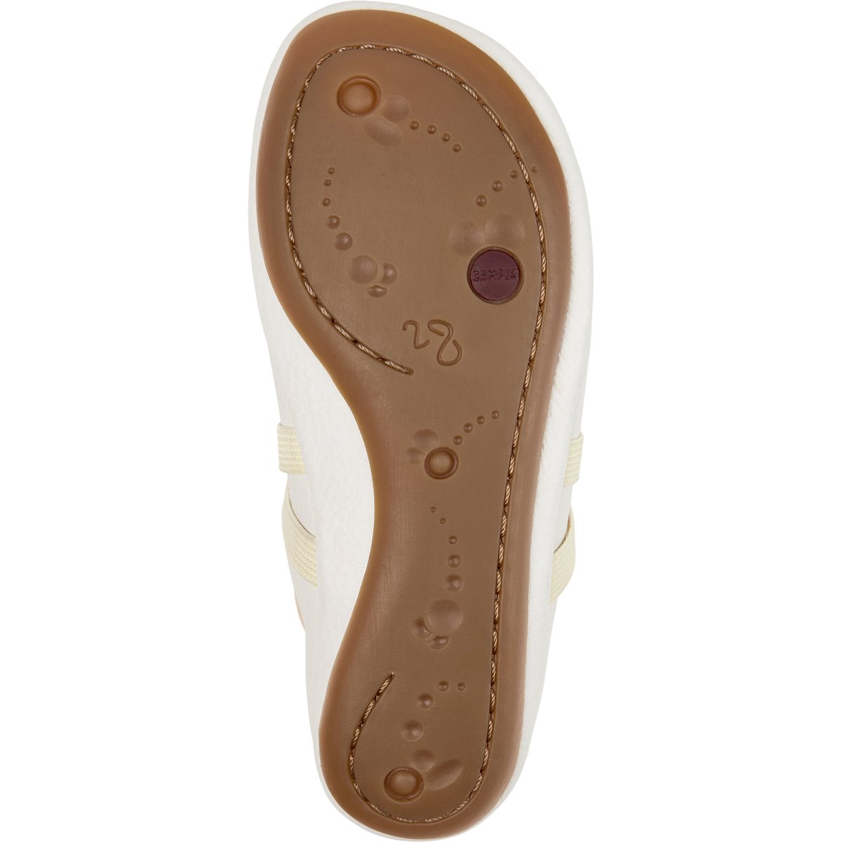 Ballerines Cuir BY MOOMIN blanc naturel, CAMPER