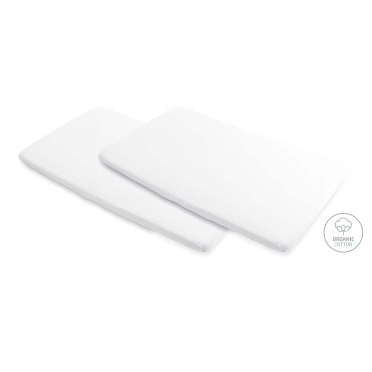 Draps de lit en coton bio pour berceau Iris blanc, MAXI COSI