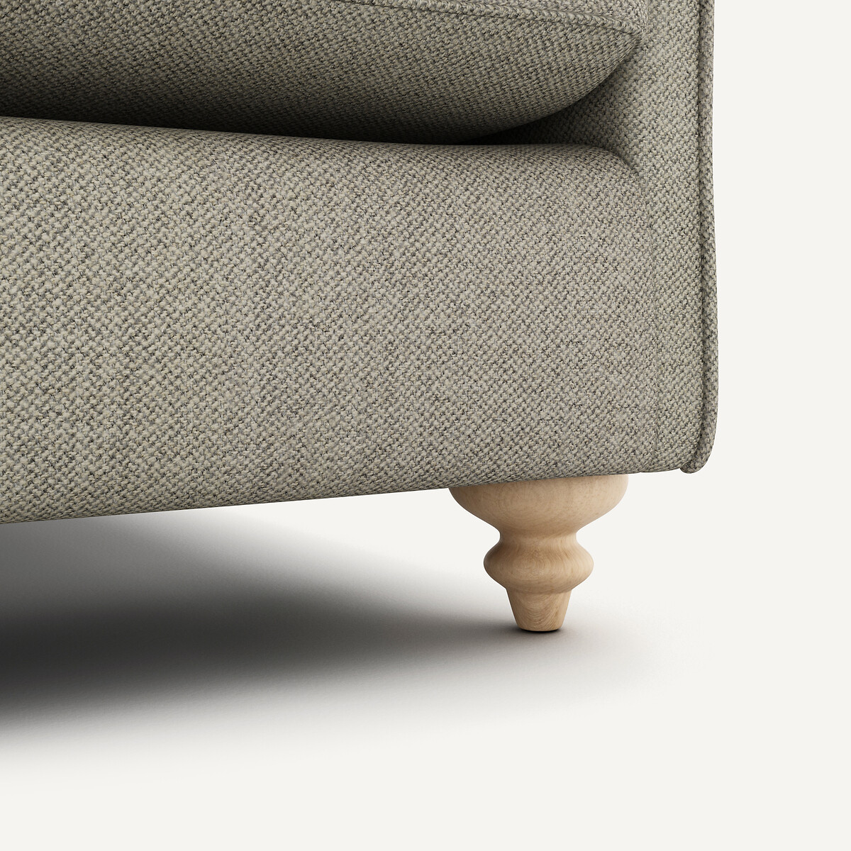 Canapé compact convertible tweedé, Lazare naturel/gris clair, AM.PM