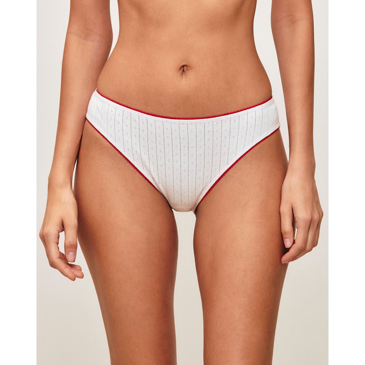 Lot de 3 culottes en coton BOTTLIZ VICHYF rouge, UNDIZ
