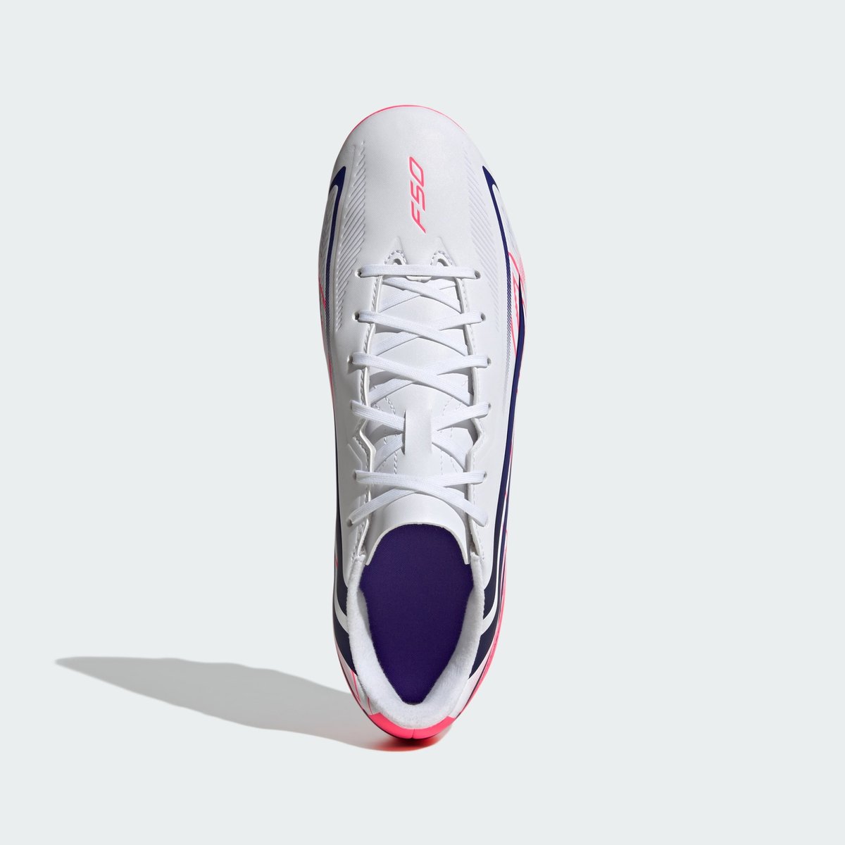 Chaussure De Football F50 Hyperfast Club Terrain Souple / Multi-Surfaces Chaussure De Football F50 Hyperfast Club Terrain Souple / Multi-Surfaces cloud white / solar purple / solar turbo, adidas Performance
