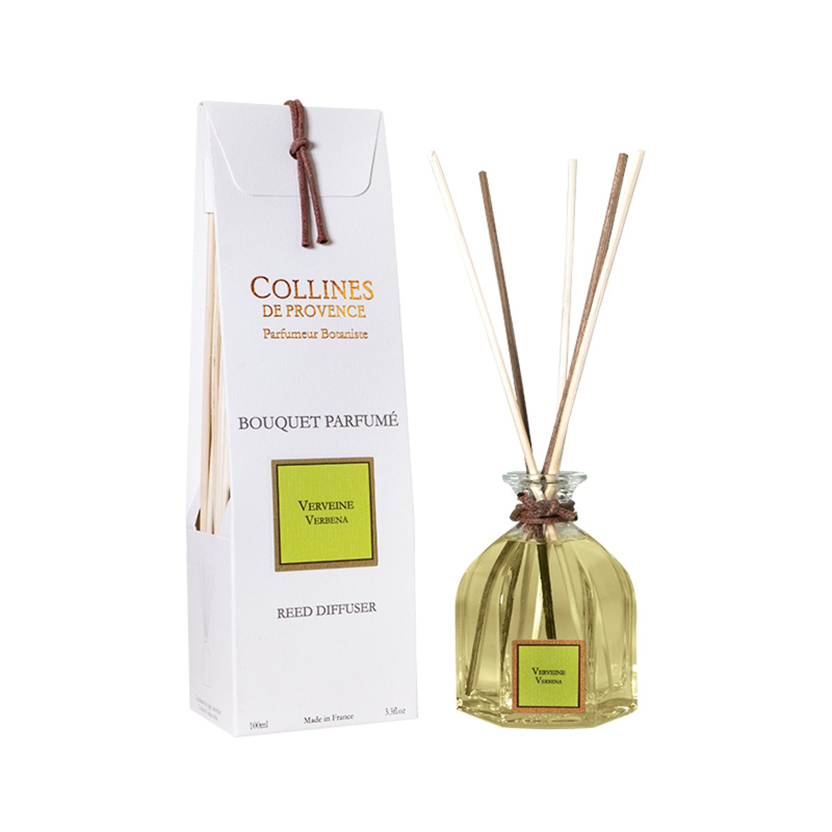 Diffuseur de parfum VERVEINE blanc, COLLINES DE PROVENCE