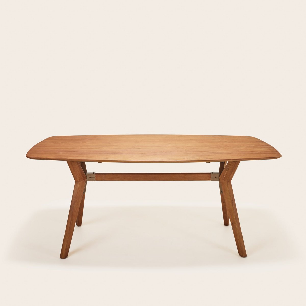 Table À Manger en bois teck VIKIE teck recyclé, MADURA