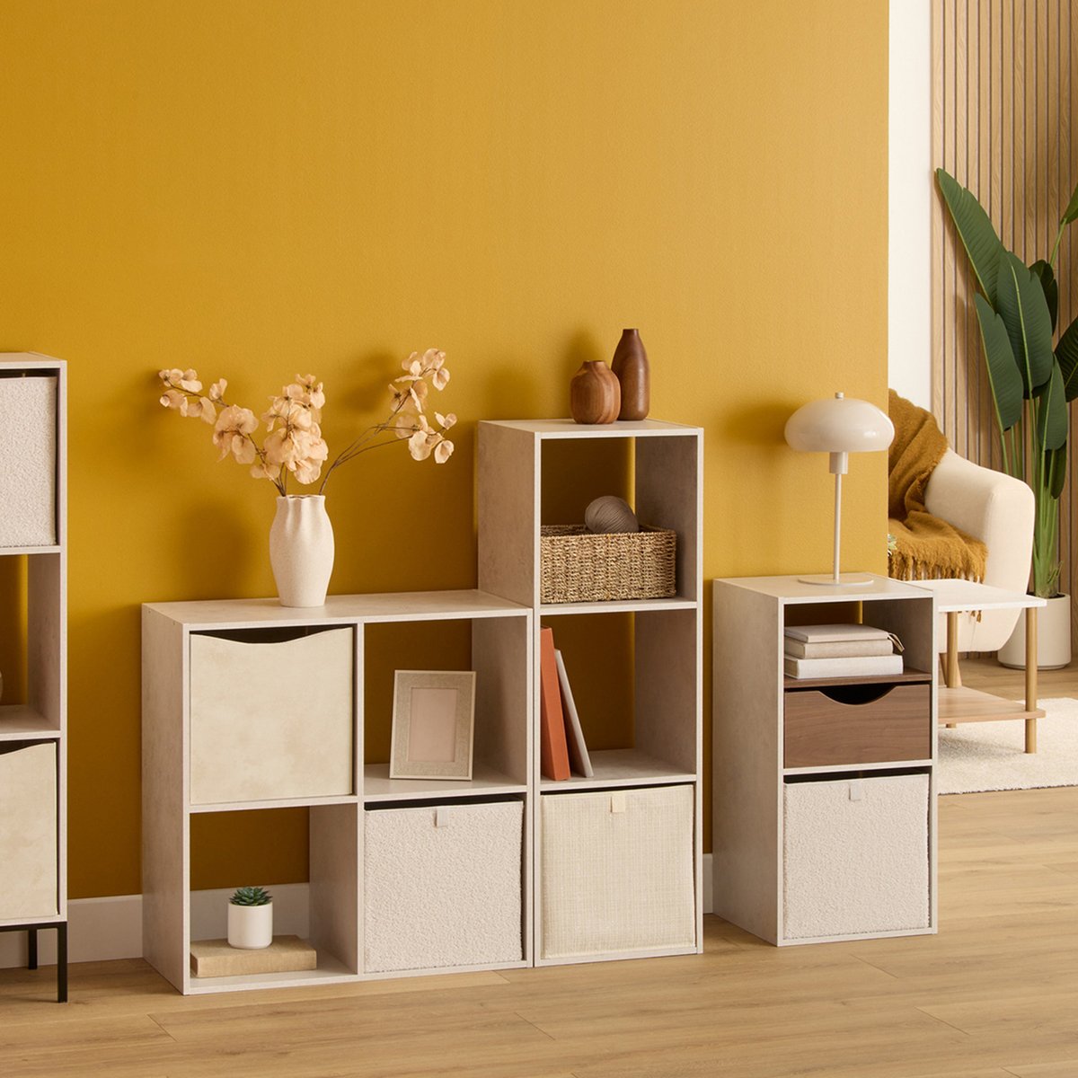 Étagère carrée MIX'N MODUL crème, 5FIVE SIMPLY SMART