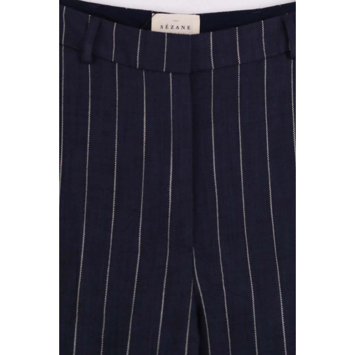 Pantalon large - Très Bon État marine, SEZANE