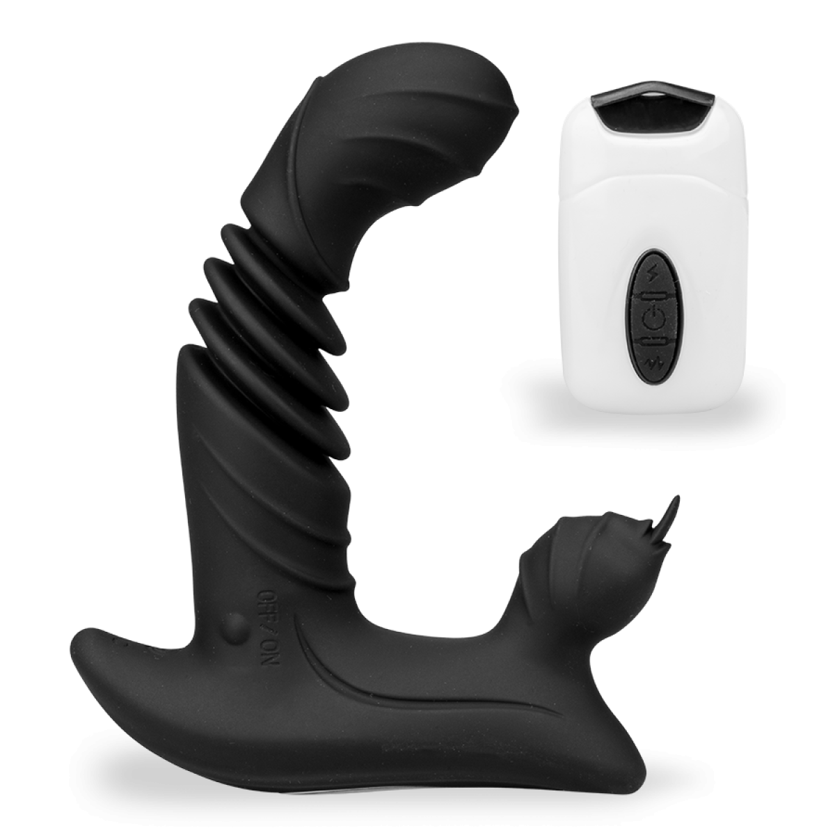 Stimulateur clitoridien gode va-et-vient vibrant 20 modes noir, LOVE AND VIBES