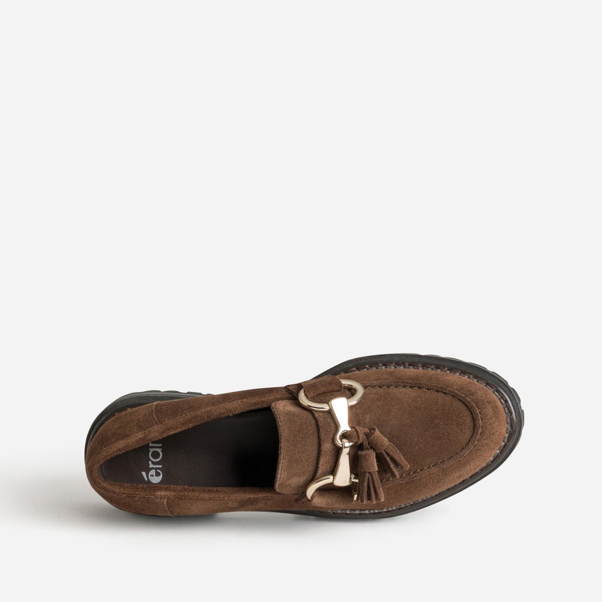 Mocassin en cuir JAHILLERA chocolat, ERAM