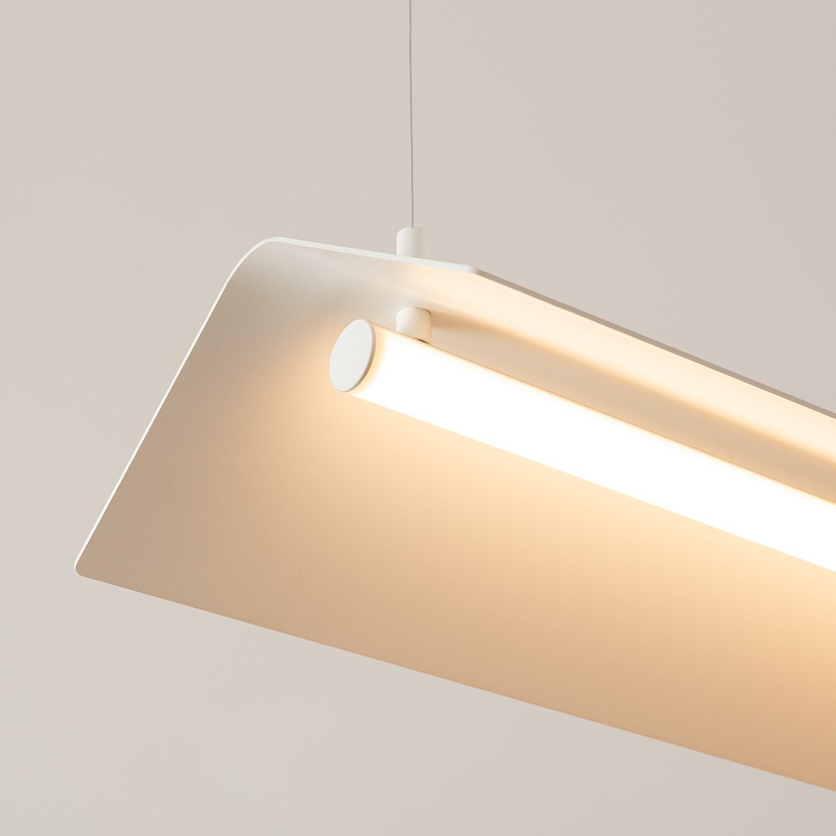Suspension Acier Beige LED 1 Elva beige, EDEN