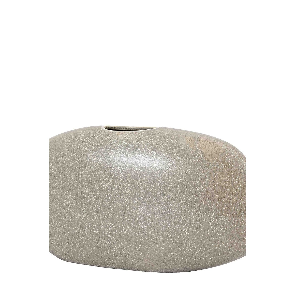 19cm Wide Pebble Vase grey, ÉDITÉ