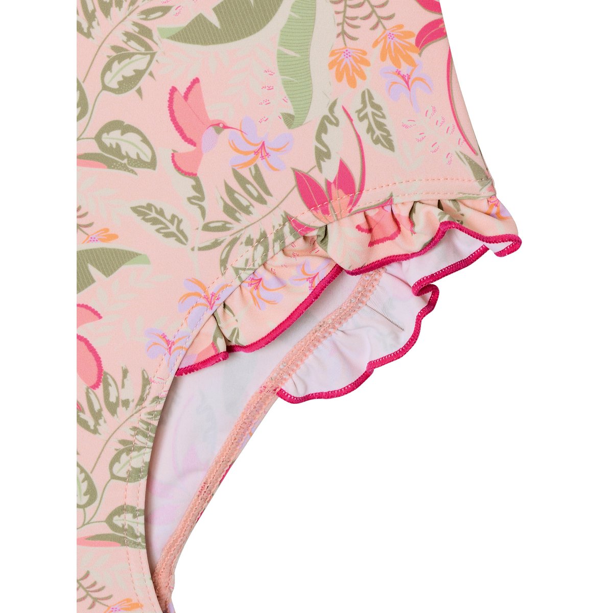 Maillot de bain 1 pièce rose pâle, VERTBAUDET