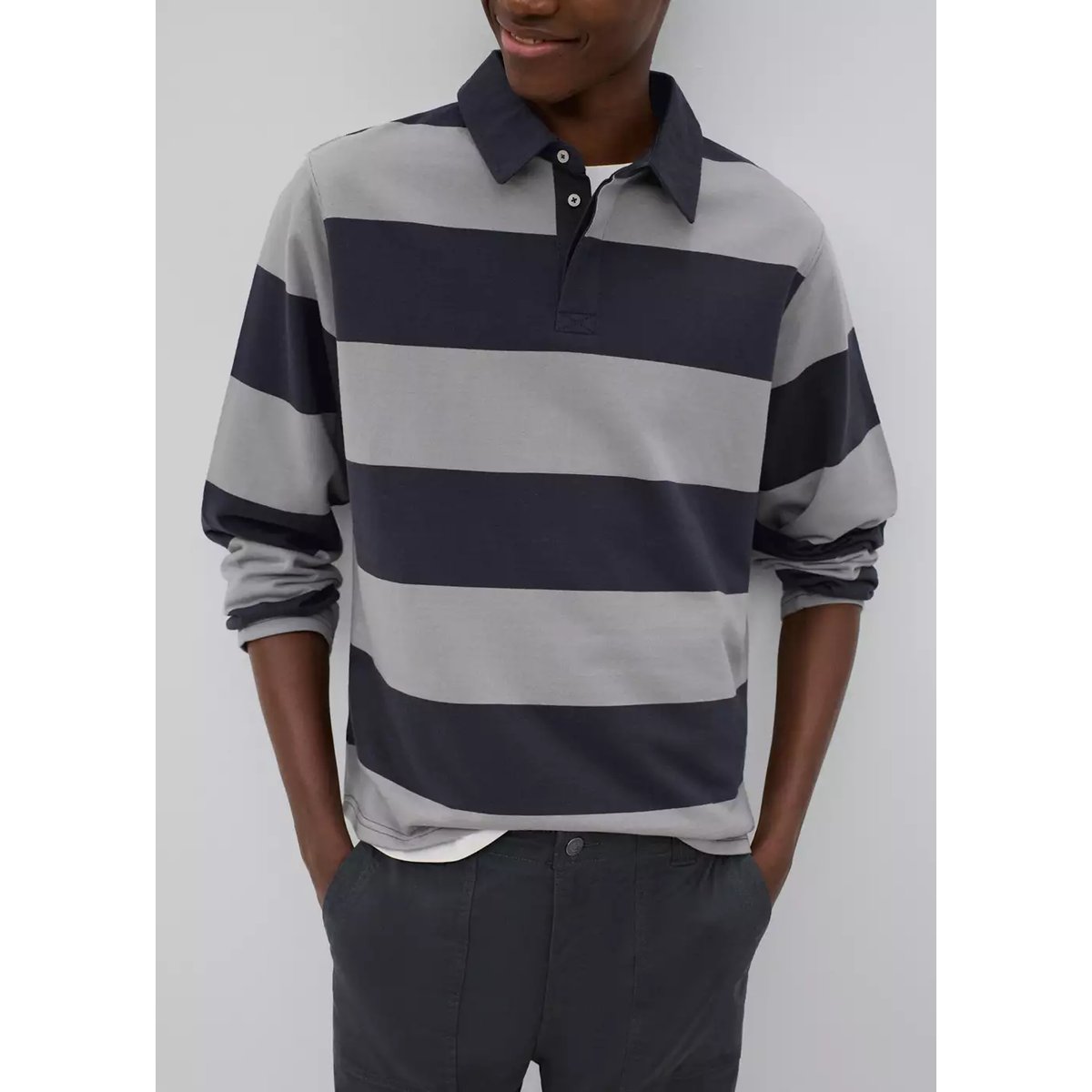 Pantalon droit poches gris anthracite, MANGO TEEN