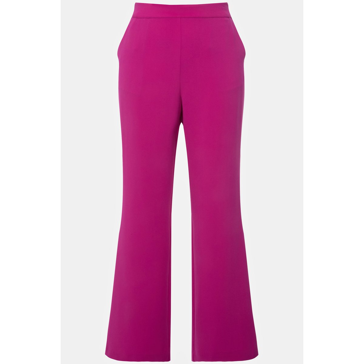Pantalon de tailleur à jambe droite et large magenta, ULLA POPKEN