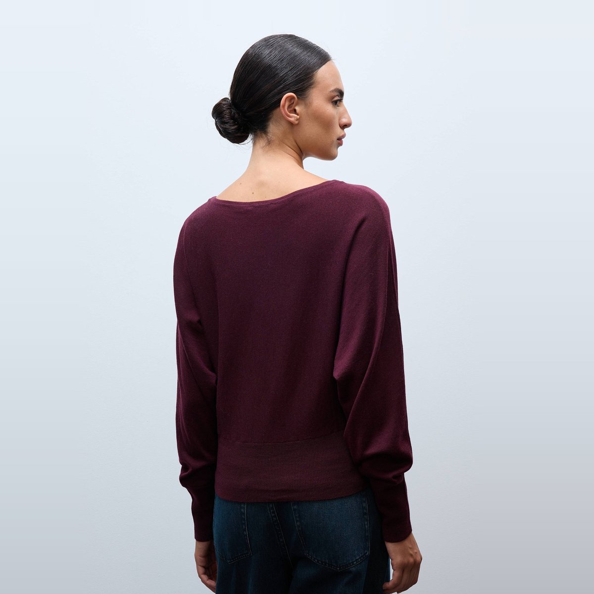Pull à manches chauve-souris porto, MONOPRIX