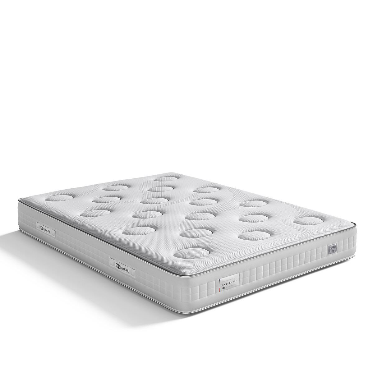 Ensemble matelas Sleep Mode et sommier tapissier beige naturel, SIMMONS