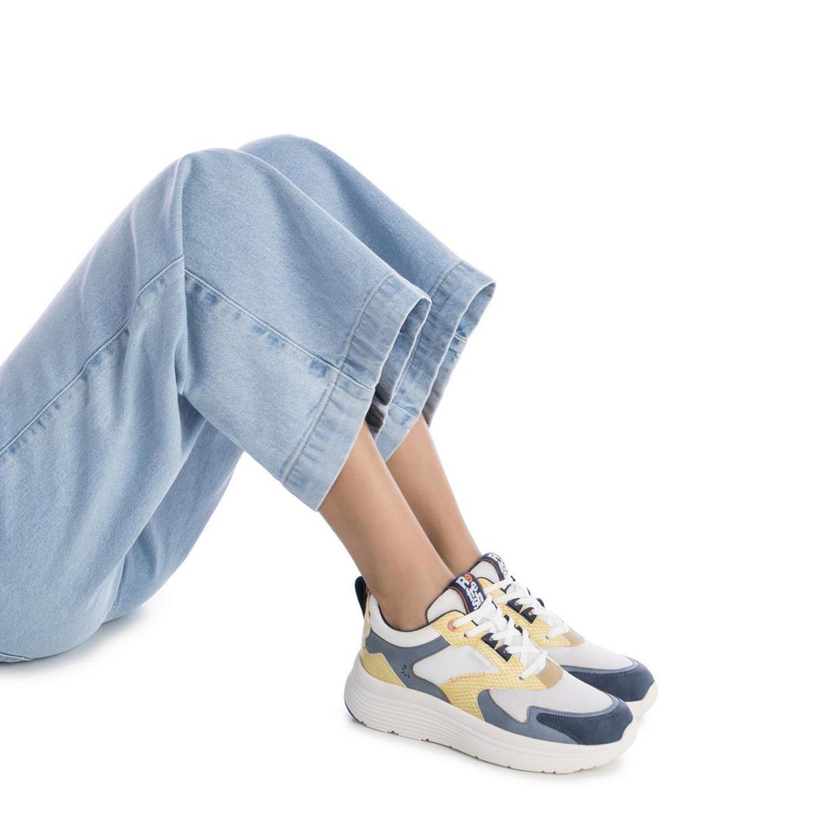 Baskets Plaine Décontractée Lacets bleu jean, REFRESH