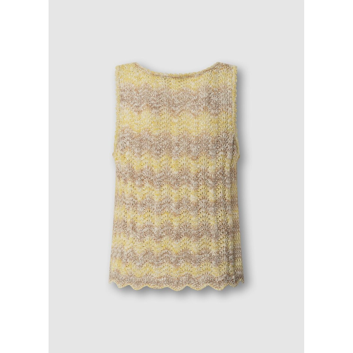 Knitted V-Neck Vest Top yellow, PEPE JEANS