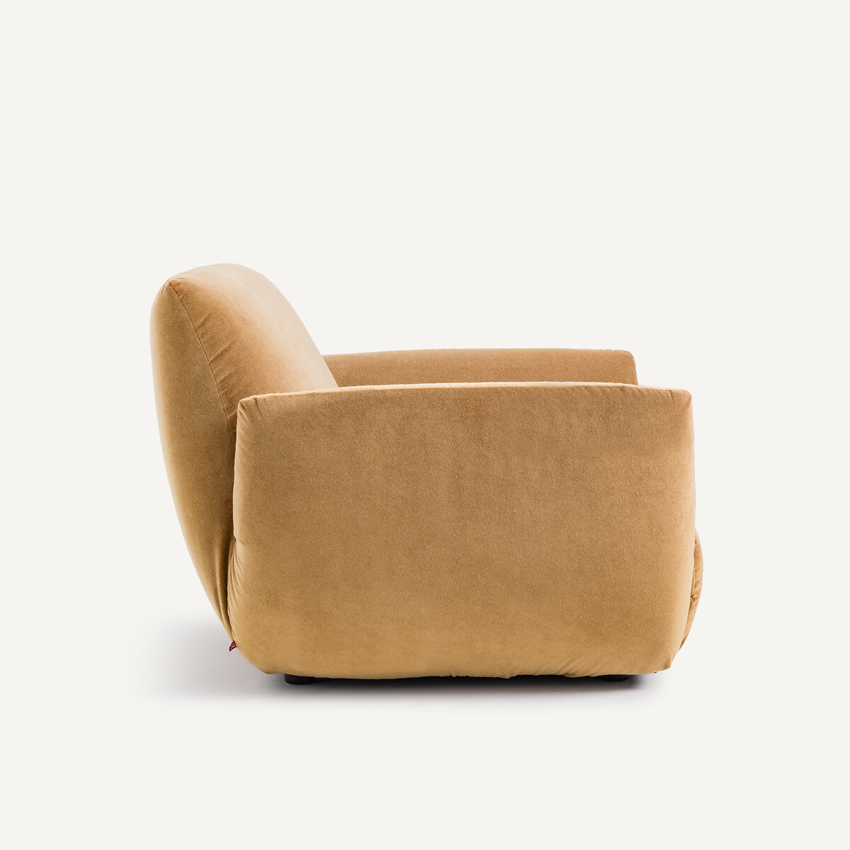 Fauteuil en velours de lin, SPOGANO caramel, AM.PM