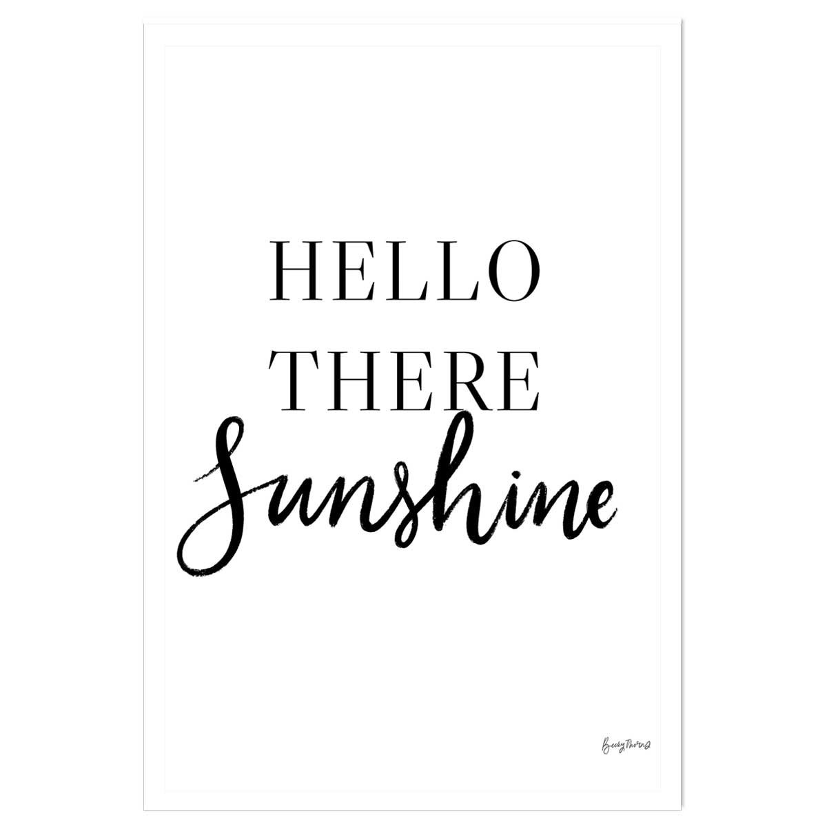 Poster hello there sunshine affiche seule, HEXOA