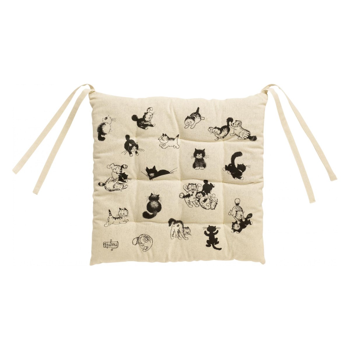 Galette de chaise 9 points Dubout beige, WINKLER