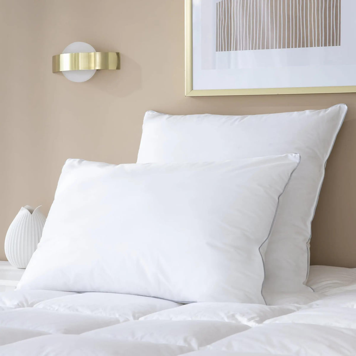 Oreiller Moelleux Hôtel LUXE, 70% duvet d'oie blanc, MPC MAISON
